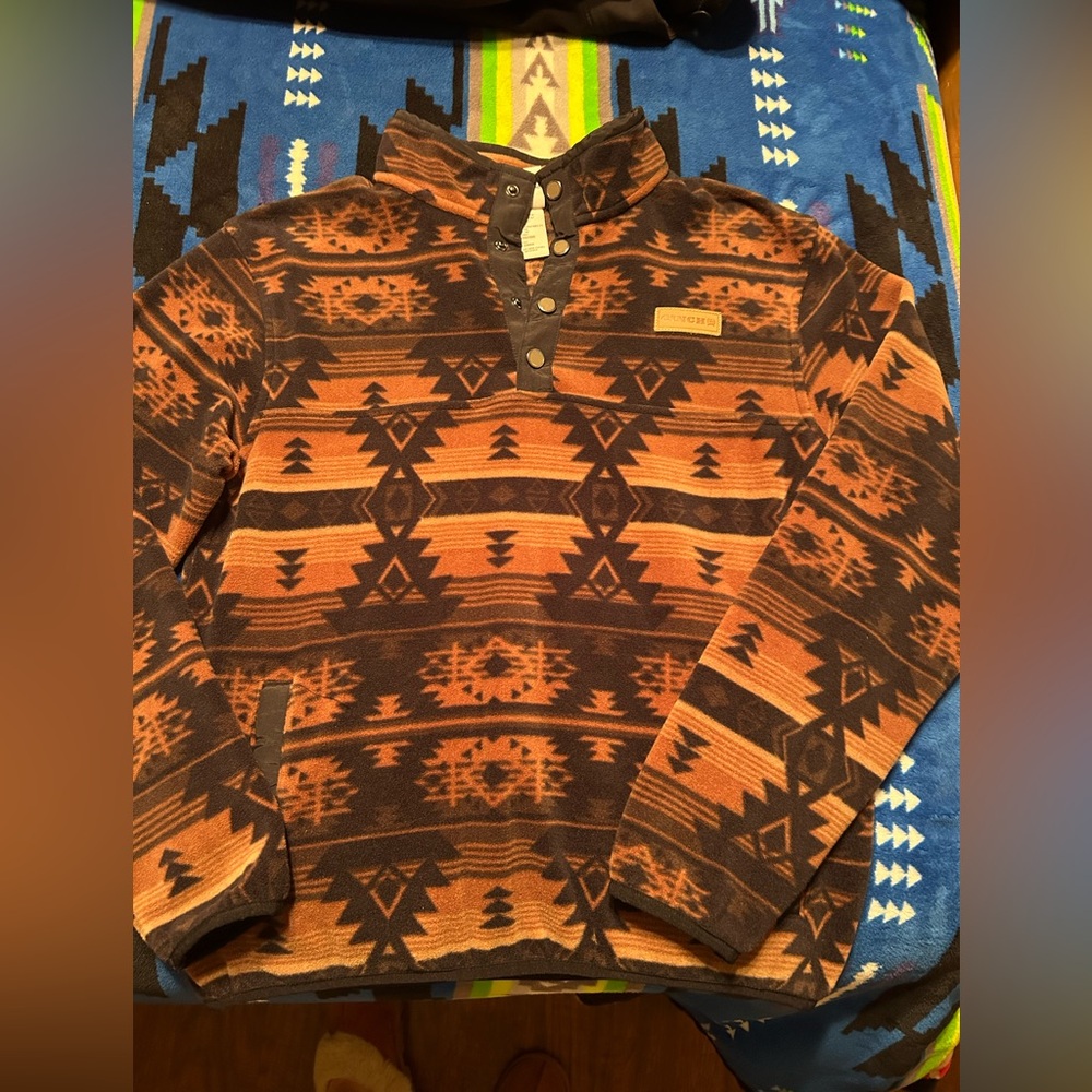 Cinch Aztec Patterned Pullover Sweater